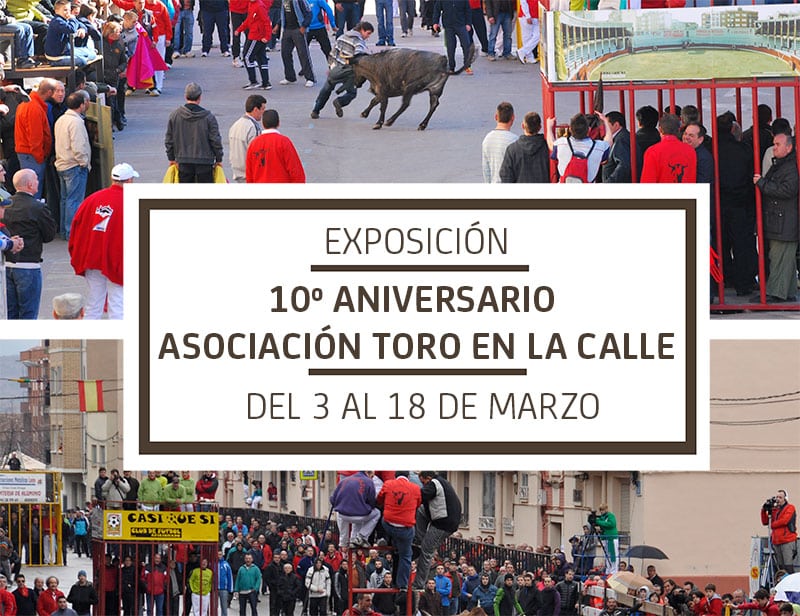 El Centro de Arnedo reabre con la exposición ‘10 aniversario Asociación Toro en la calle’