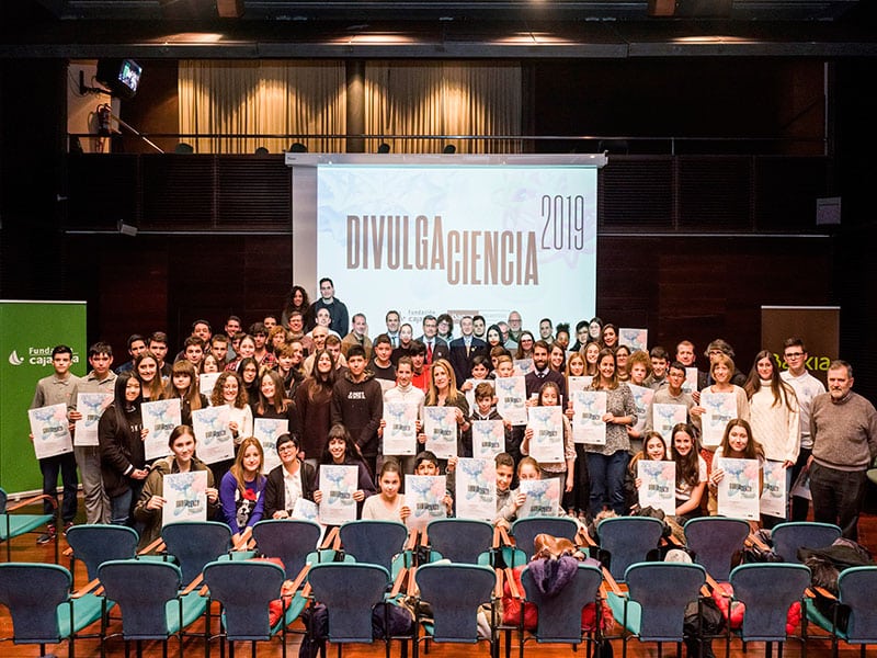 Ganadores de ‘Divulgaciencia 2019’, organizado por Fundación Caja Rioja y Bankia