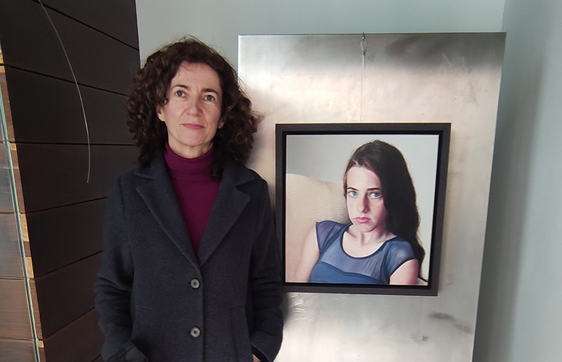 Julieta Castro muestra su obra en la iniciativa ‘Yo expongo’, en el Centro Fundación Caja Rioja Gran Vía