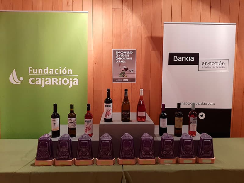 Fundación Caja Rioja otorga los premios del 30º Concurso de Vinos de Cosecheros de La Rioja