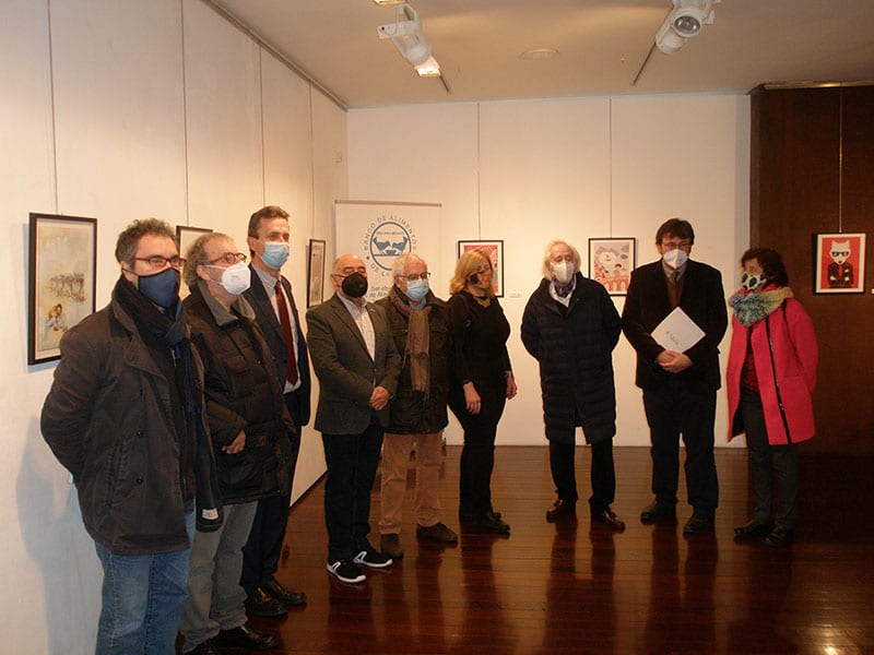 Las ilustraciones del libro ’25 Relatos Solidarios’ en el Centro Fundación Caja Rioja-Bankia Gran Vía