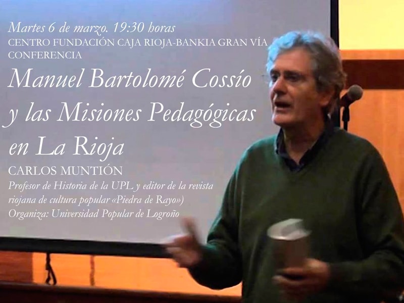 Carlos Muntión explica las Misiones Pedagógicas en La Rioja