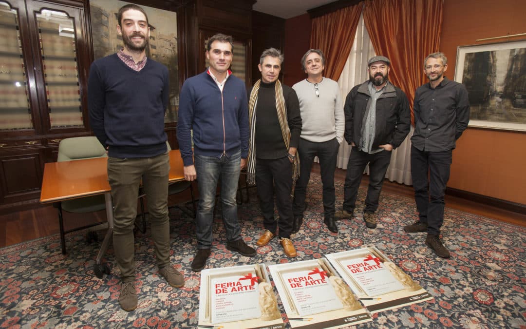 Balanza, Corres, Jubera, Lafuente y Ortega, en la II Feria de Arte