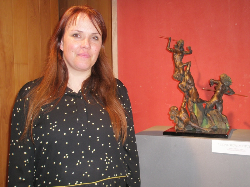 Mapi Gutiérrez muestra su escultura en el Centro de La Merced