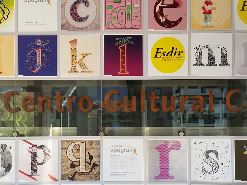 Homenaje tipográfico a la ‘Garamond’ en el Centro de Gran Vía