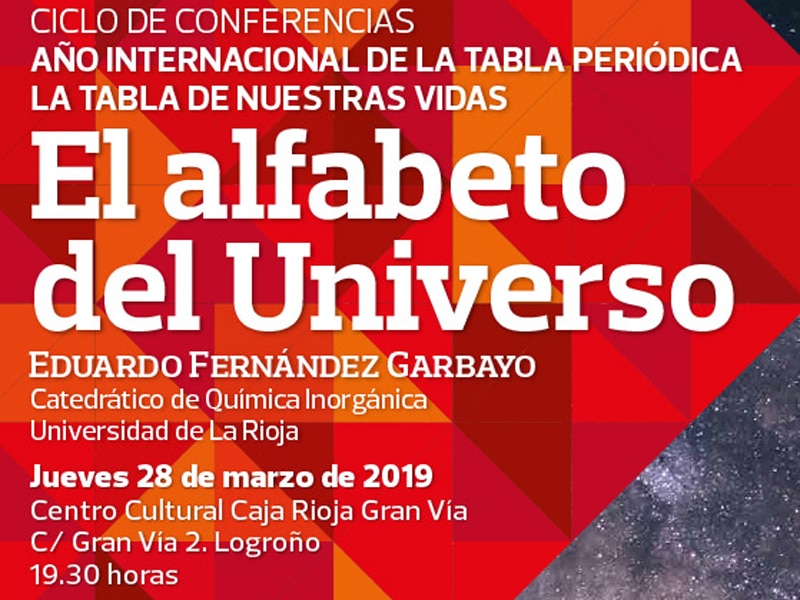Conferencia sobre la tabla periódica, mañana en Gran Vía