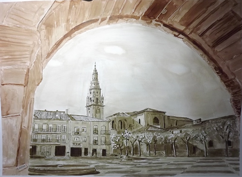 Alejandro Espiga muestra sus pinturas en el Centro Fundación Caja Rioja de Santo Domingo de la Calzada