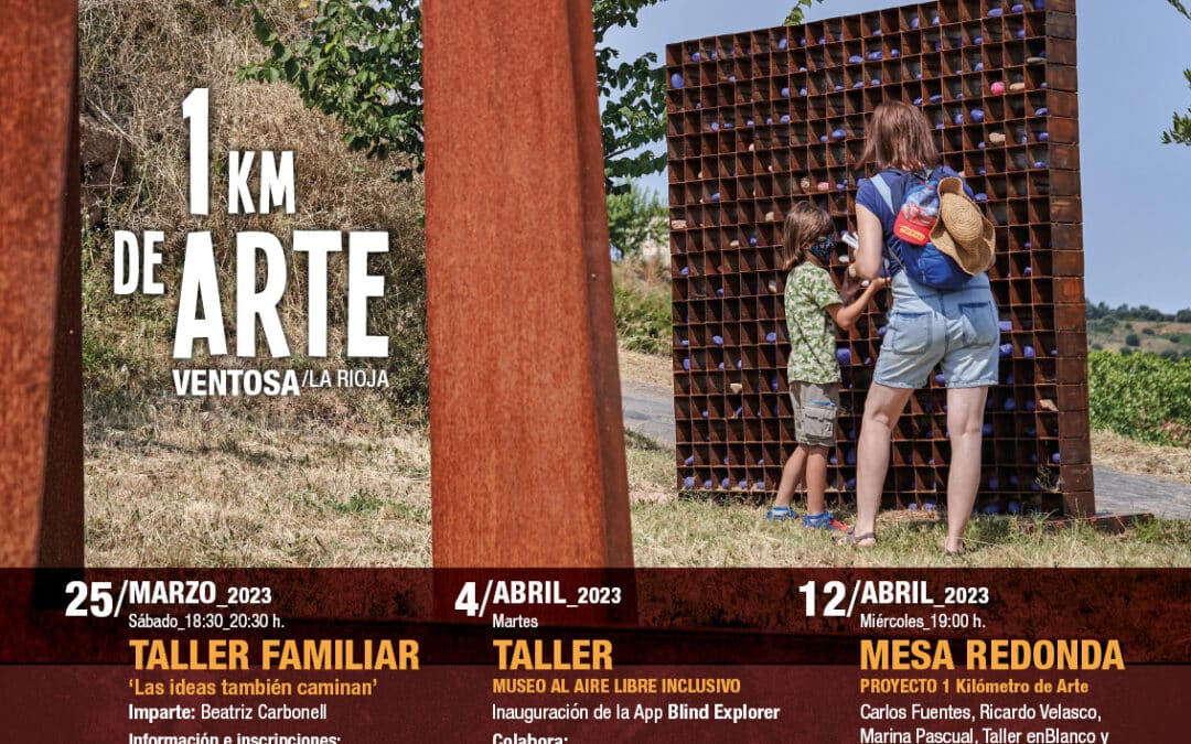 ‘1 Kilómetro de Arte’ celebra su décimo aniversario mostrando las obras y acercando a los artistas del primer Museo al Aire Libre Inclusivo de La Rioja