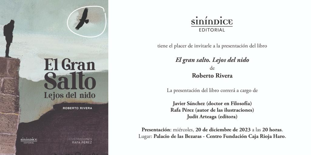 El periodista Roberto Rivera presenta el miércoles en el Centro Fundación Caja Rioja Haro su libro “El gran salto”