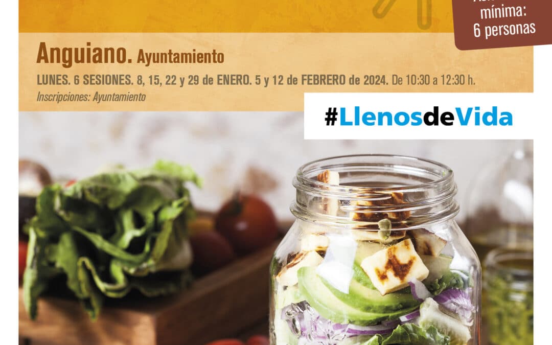 “Aprender conversando” comienza el lunes en la localidad de Anguiano con un curso sobre alimentación saludable