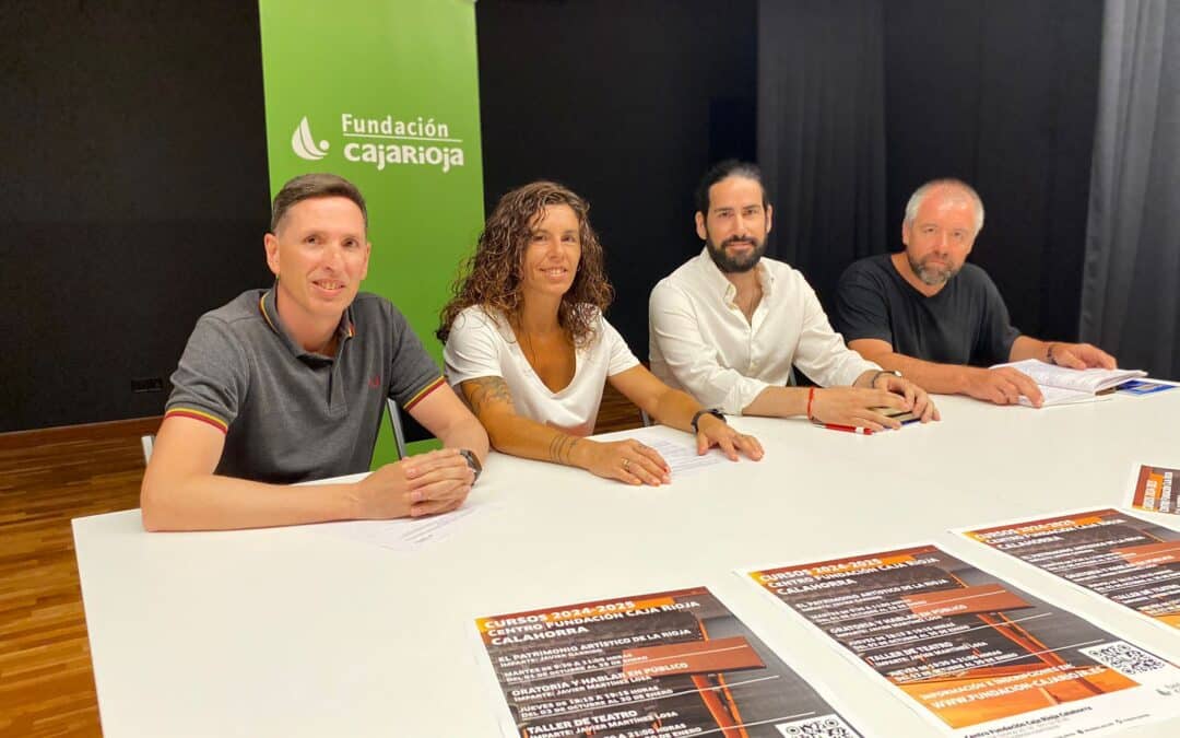 El Centro Fundación Caja Rioja Calahorra ofrecerá talleres de patrimonio riojano, oratoria, teatro y español para el curso 2024-2025