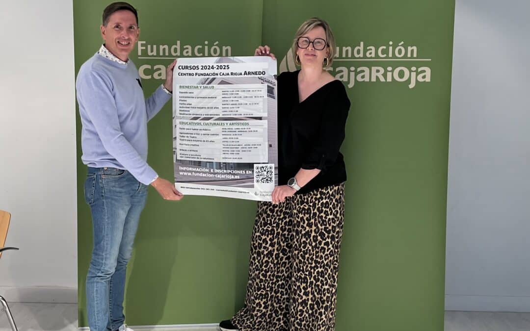 Fundación Caja Rioja propone para su Centro de Arnedo un programa formativo de 25 cursos y talleres sobre salud y bienestar, teatro, escritura y arte