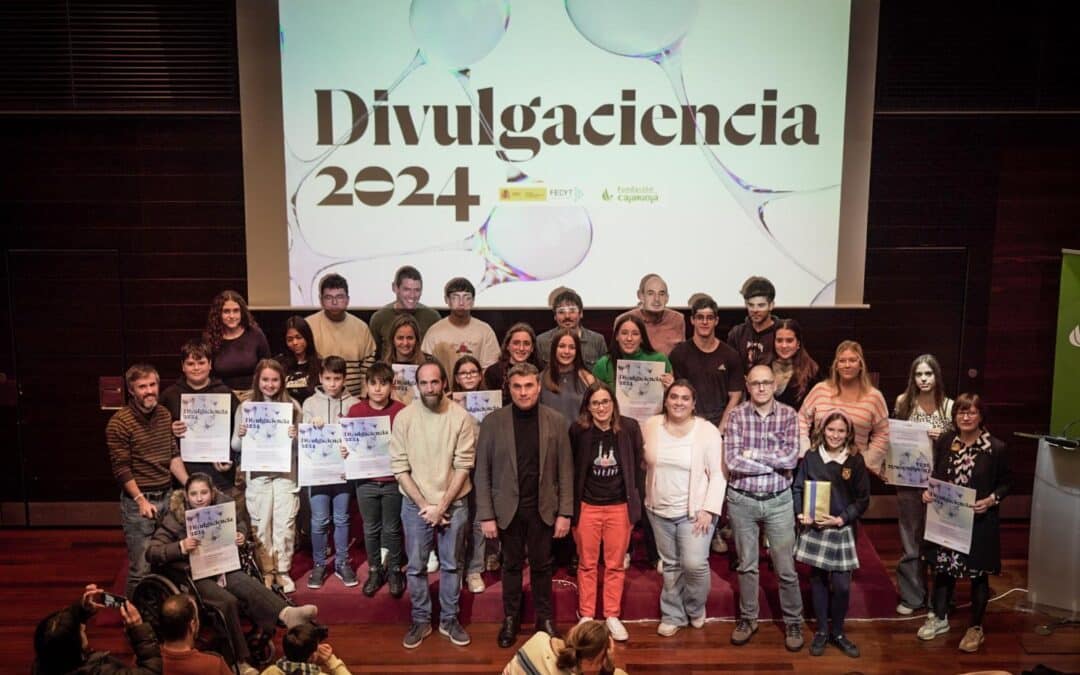 Ganadores de #Divulgaciencia24, programa organizado por la Fundación Caja Rioja en colaboración de la FECYT