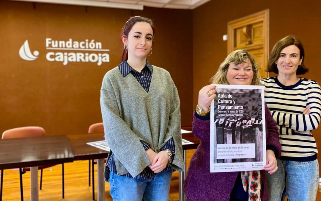 Fundación Caja Rioja pone en marcha en su Centro de Haro el Aula de Cultura y Pensamiento, una cita mensual para la presentación de libros y la conversación