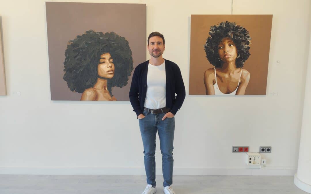 El arquitecto arnedano Enrique Pérez Muñoz muestra sus pinturas en la exposición “Gestos con alma”, en el Centro Fundación Caja Rioja Arnedo