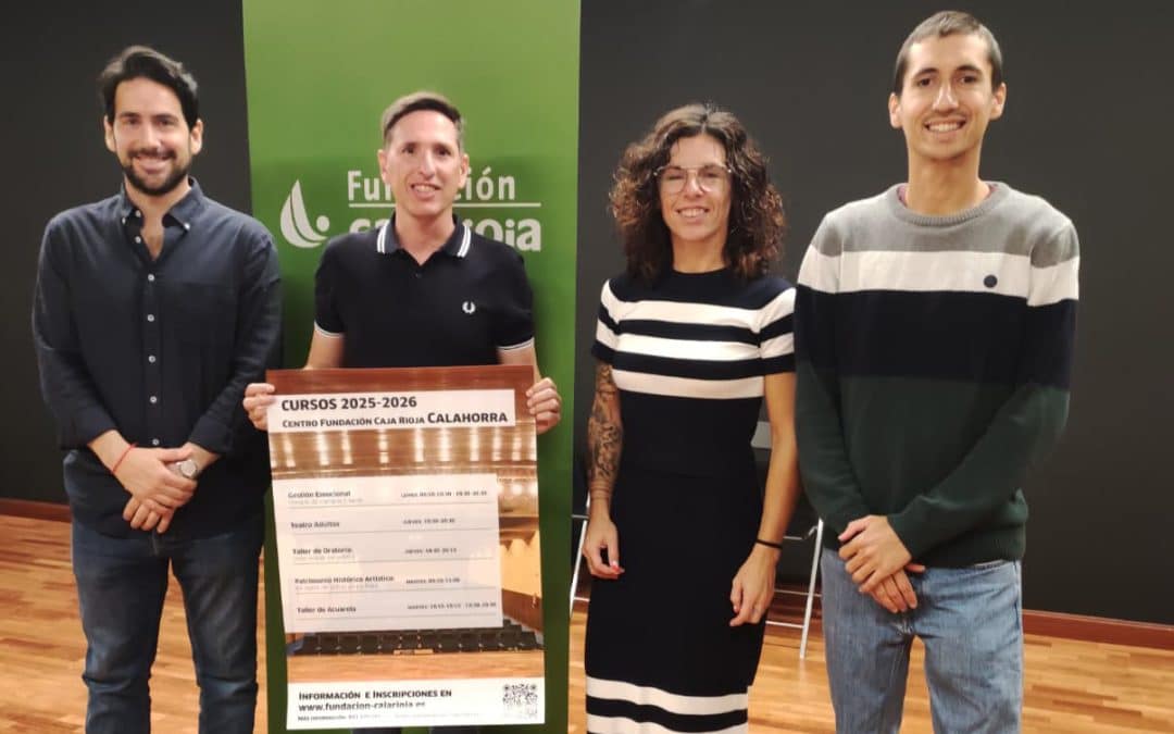 Cursos de teatro, poesía, acuarela y patrimonio riojano centran la programación formativa del Centro Fundación Caja Rioja Calahorra
