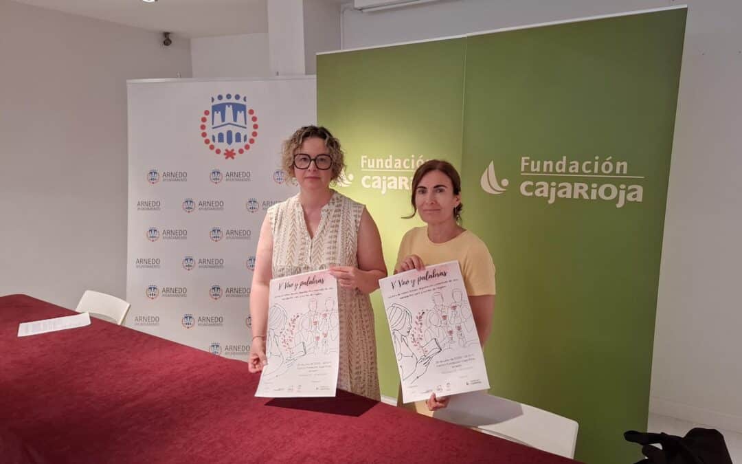 El Centro Fundación Caja Rioja Arnedo celebra “Vino y palabras”, una cata de vinos acompañada de los textos del Taller de creación literaria