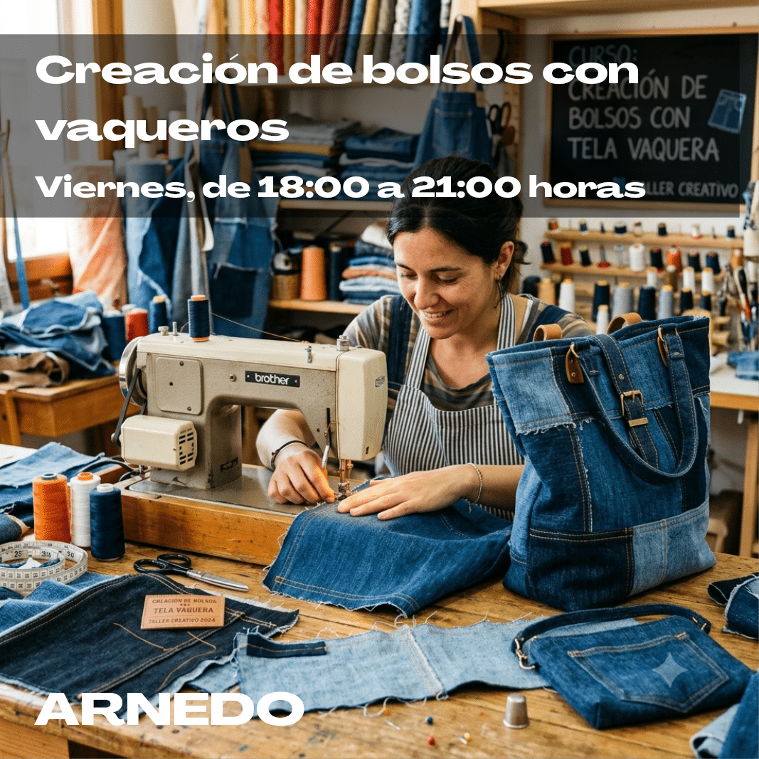 TALLER DE CREACIÓN DE BOLSOS CON VAQUEROS. 18 de diciembre de 2026