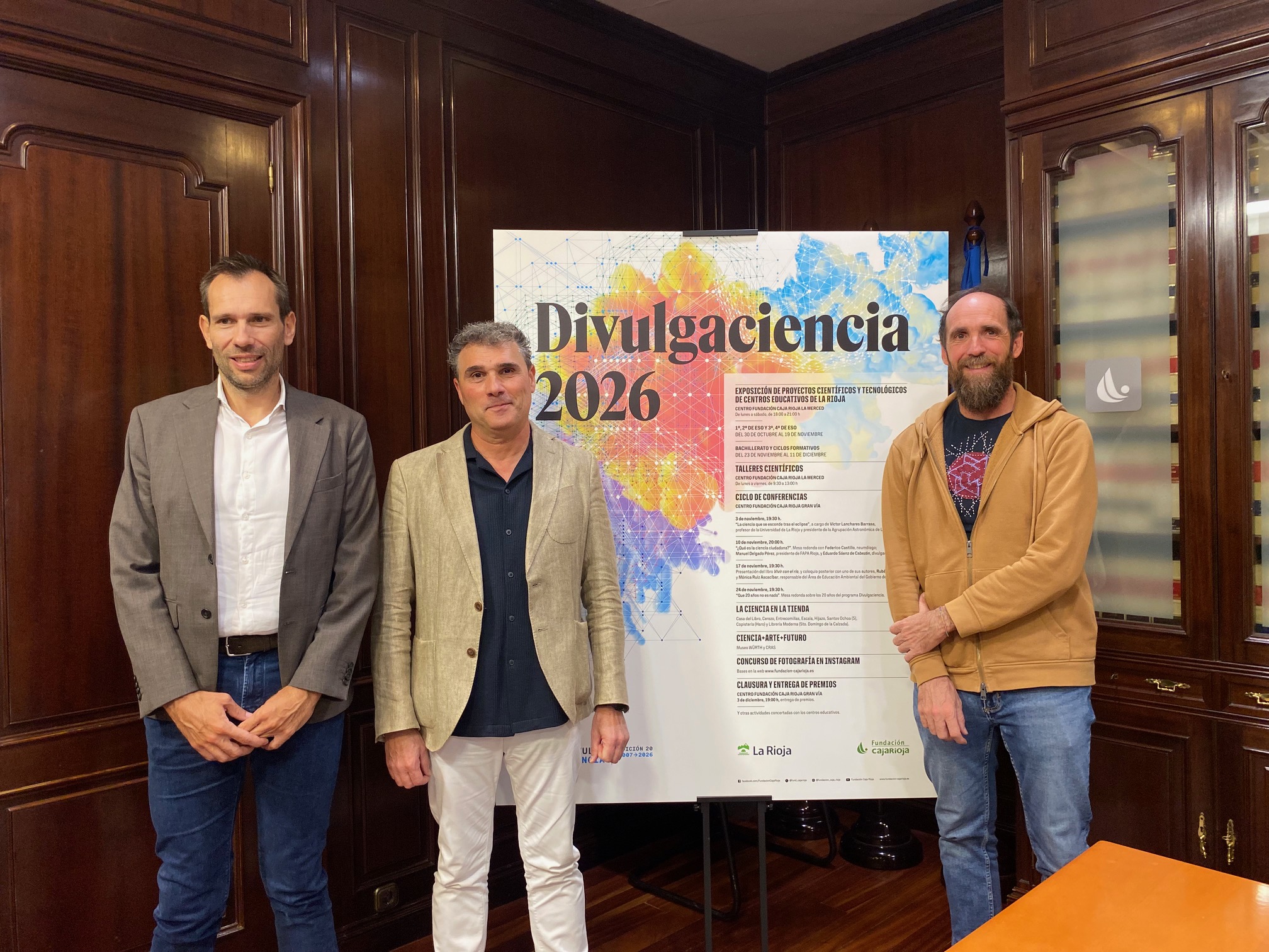 Divulgaciencia26 cumple 20 años como programa decano de ciencia y tecnología de La Rioja y presenta un programa que comienza el 30 de octubre