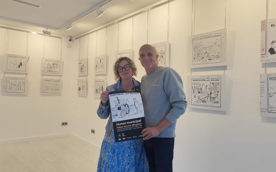 La exposición ‘Humor municipal’, que recoge la faceta de dibujante de Rafael Azcona, en el Centro Fundación Caja Rioja Arnedo